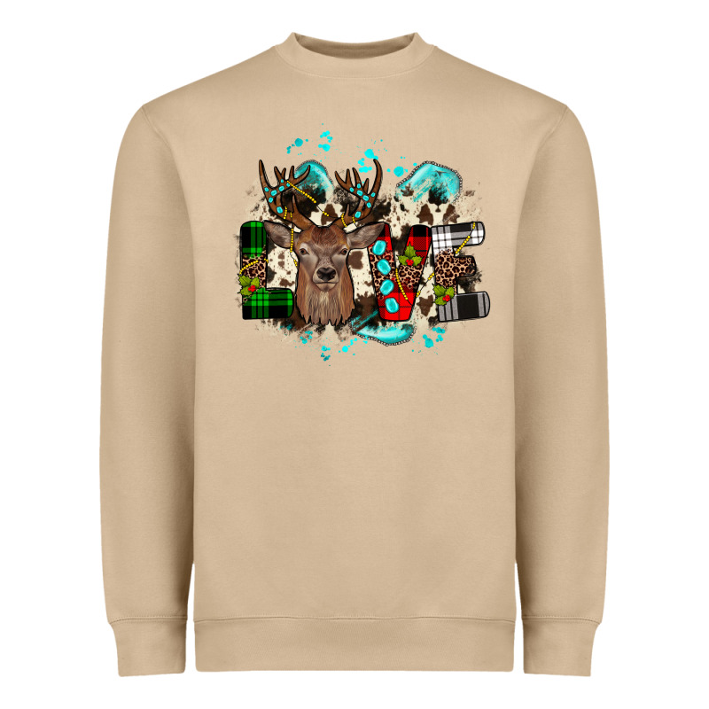 Love Wood Slice Ornament Heavyweight Sweatshirt by JahusDesignShop | Teevron