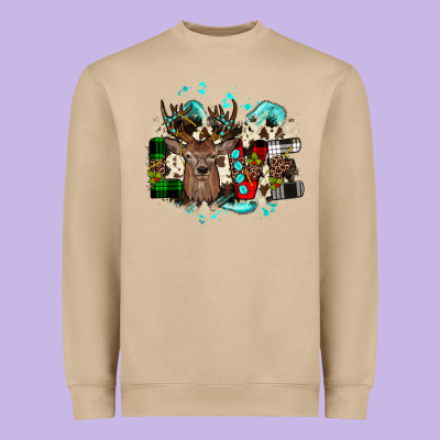 Love Wood Slice Ornament Heavyweight Sweatshirt Designed By Jahusdesignshop