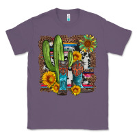 Western Cactus With Cowboy Boots And Sunflowers Classic Tee | Teevron