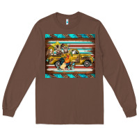 Chestnut western truck farm animals serape leopard turquoise's Long Sleeve Tee - BarkalooDesign