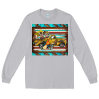 Moon Dust western truck farm animals serape leopard turquoise's Long Sleeve Tee - BarkalooDesign