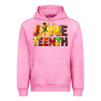 Fuchsia Pink juneteen black girl Urban Hoodie - CowGirlArtShop