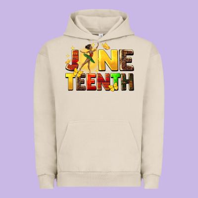 Juneteen Black Girl Urban Hoodie Designed By Cowgirlartshop