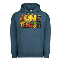 Pigment Midnight Navy juneteen black girl Urban Hoodie - CowGirlArtShop