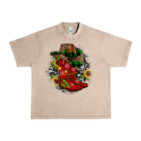 French Oak Christmas Cowboy Boots Urban Heavy Tee - JahusDesignShop