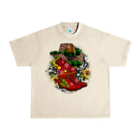 Sandshell Christmas Cowboy Boots Urban Heavy Tee - JahusDesignShop