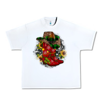 White Christmas Cowboy Boots Urban Heavy Tee - JahusDesignShop