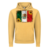 Vintage Mustard mexico flag background Vintage Hoodie - HRA Design Shop