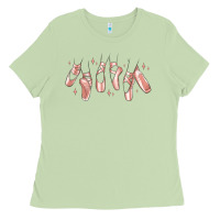 Matcha ballerina ballet shoes Ladies Tee - MaliasSmallBusiness