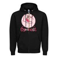 Black gymnast Zipper Hoodie - MaliasSmallBusiness