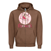 Chestnut gymnast Zipper Hoodie - MaliasSmallBusiness
