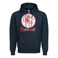 Navy gymnast Zipper Hoodie - MaliasSmallBusiness