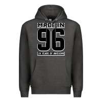 Charcoal Heather Made In 96 24 Years Of Awesome Premium Hoodie - Bettercallsaul