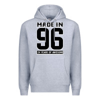 Heather Grey Made In 96 24 Years Of Awesome Premium Hoodie - Bettercallsaul