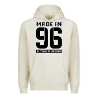 Oatmeal Heather Made In 96 24 Years Of Awesome Premium Hoodie - Bettercallsaul
