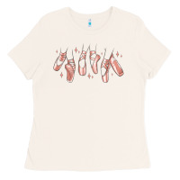 Bone ballerina ballet shoes Ladies Tee - MaliasSmallBusiness