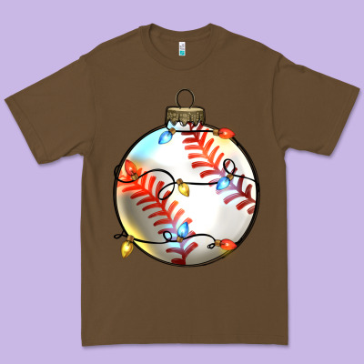 Christmas Baseball Premium Tee Designed By Zillion Design Studio