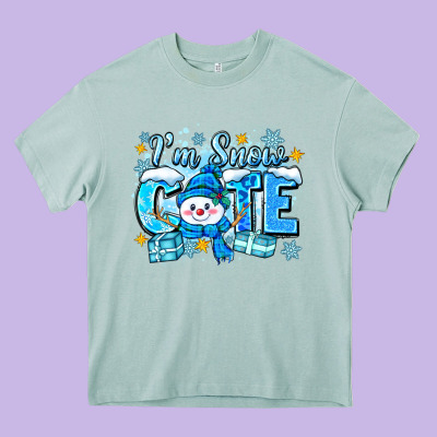 I'm Snow Cute Heavy Core Tee Designed By Zillion Design Studio