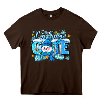 Chocolate Brown i'm snow cute Heavy Core Tee - Zillion Design Studio
