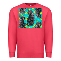 Chimpanzee And Banana Premium Sweatshirt | Teevron