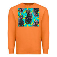 Carrot Chimpanzee And Banana Premium Sweatshirt - LillyAllenDesigns
