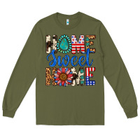 Army Green Home Sweet Home Long Sleeve Tee - LillyAllenDesigns
