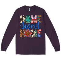 Plum Home Sweet Home Long Sleeve Tee - LillyAllenDesigns
