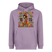 Lavender celebrate 1865 juneteenth with black woman Heavyweight Hoodie - LillyAllenDesigns