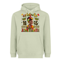 Matcha celebrate 1865 juneteenth with black woman Heavyweight Hoodie - LillyAllenDesigns