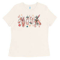 Bone christmas ballerina shoes Ladies Tee - MaliasSmallBusiness