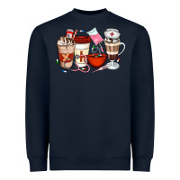 Navy Nurse Coffee Cups Heavyweight Sweatshirt - Artiststas