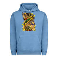 Pigment Pebble Blue i am black history Urban Hoodie - CowGirlArtShop