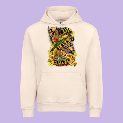 I Am Black History Urban Hoodie Designed By Cowgirlartshop
