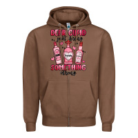Chestnut dear cupid just bring something strong Zipper Hoodie - MaliasSmallBusiness