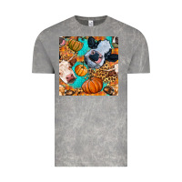 Cloud Rock autumn cows seamless pattern Vintage Tee - BundleAndBundleShop