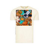 Vintage Arctic autumn cows seamless pattern Vintage Tee - BundleAndBundleShop