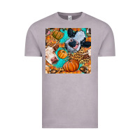 Vintage Zinc autumn cows seamless pattern Vintage Tee - BundleAndBundleShop