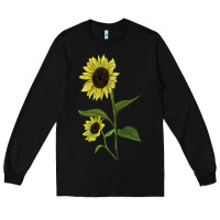 Black Buttercream Sunflower Long Sleeve Tee - LillyAllenDesigns