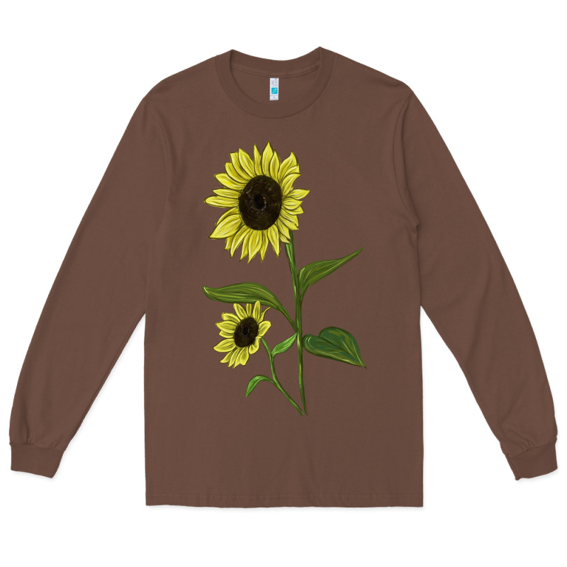 Buttercream Sunflower Long Sleeve Tee by LillyAllenDesigns | Teevron