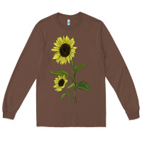 Chestnut Buttercream Sunflower Long Sleeve Tee - LillyAllenDesigns