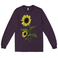 Plum Buttercream Sunflower Long Sleeve Tee - LillyAllenDesigns