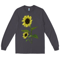 Smoke Buttercream Sunflower Long Sleeve Tee - LillyAllenDesigns