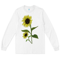 White Buttercream Sunflower Long Sleeve Tee - LillyAllenDesigns
