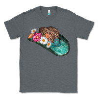 Charcoal Heather cowboy hat Classic Tee - AdoDesignShop