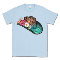 Dusty Blue cowboy hat Classic Tee - AdoDesignShop