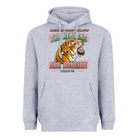 Heather Grey the heavens are roaring Heavyweight Hoodie - LillyAllenDesigns