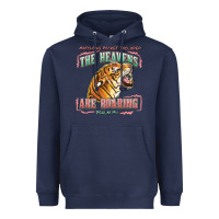 Navy the heavens are roaring Heavyweight Hoodie - LillyAllenDesigns
