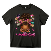 Asphalt small business afro messy bun Heavy Core Tee - texasbilliewilder