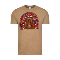 Valentines Red Angus Rainbow Vintage Tee | Teevron