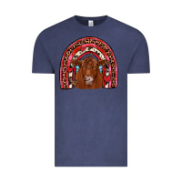 Vintage Denim valentines red angus rainbow Vintage Tee - JahusDesignShop